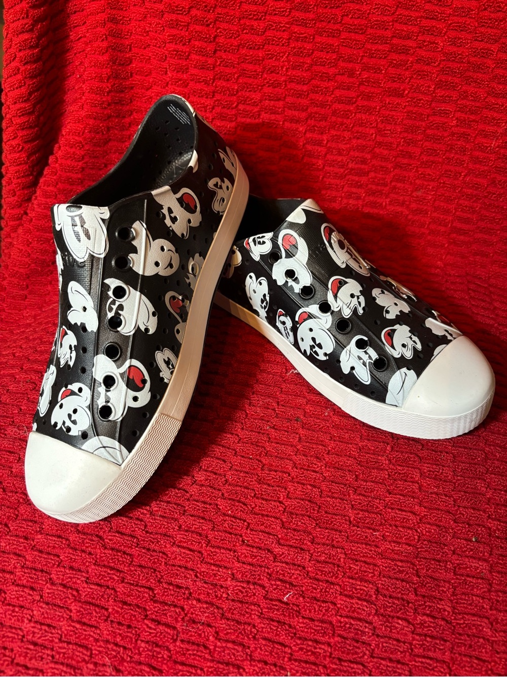 Native Mickey Print Slip-On Sneakers